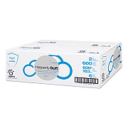 Papernet Heavenly Soft Special Center Pull Towel, 2-Ply, 7.6 x 12, White, 600 Sheets/Roll, 6 Rolls/Carton (410073)