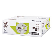 Papernet Kraft Tech Hardwound Paper Towel, Kraft, 1-Ply, 5.5 x 5.5, Brown, 350 ft/Roll, 12 Rolls/Carton (410095)