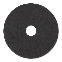 3M Low-Speed Stripper Floor Pad 7200, 14" Diameter, Black, 5/carton (08376)