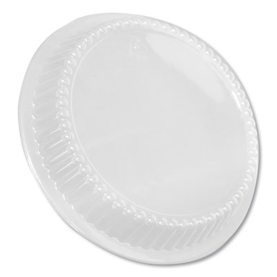 Durable Packaging Dome Lids for 8" Round Containers, 8" Diameter x 1.56"h, Clear, 500/Carton (P280500)