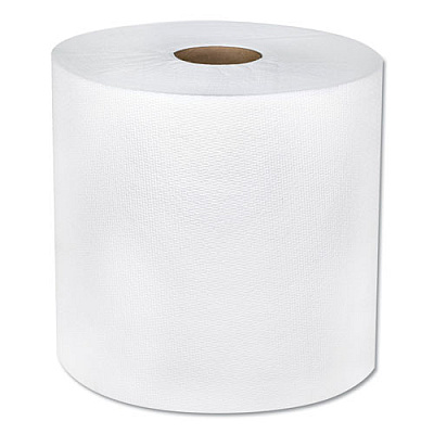 Boardwalk TAD HARDWOUND ROLL TOWELS, 1-PLY, 7 7/8" X 600 FT, WHITE, 6 ROLLS/CARTON (BWK6262)