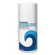 Boardwalk KITCHEN ROLL TOWEL, DOUBLE RE-CREPE, 1-PLY, 11" X 8.8", WHITE, 30 ROLLS/CARTON (BWK6282)