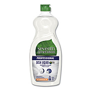 Seventh Generation Professional Dishwashing Liquid, Free and Clear, 25 oz Bottle (44718EA)
