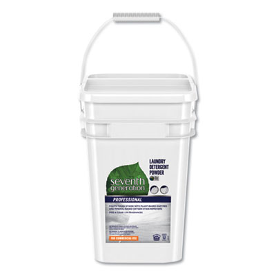 Seventh Generation Professional POWDER LAUNDRY DETERGENT, FREE AND CLEAR SCENT, 35 LB PAIL (44735)