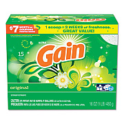 Gain POWDER LAUNDRY DETERGENT, ORIGINAL SCENT, 16 OZ BOX, 6/CARTON (81239)