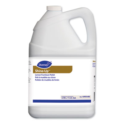 Diversey Shine-Up Furniture Polish, Lemon Scent, 3.78 L Container, 4/Carton (4995498)
