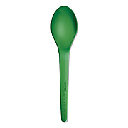 Eco-Products PLANTWARE HIGH-HEAT UTENSILS, SPOON, GREEN, 6", 1,000/CARTON (EPS013G)