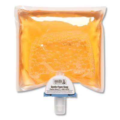 Georgia Pacific Professional Gentle Foam Soap Dispenser Refill, Citrus, 1,200 mL, 4/Carton (43712)