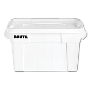 Rubbermaid Commercial BRUTE TOTE WITH LID, 20 GAL, 27.9" X 17.4" X 15.1", WHITE (9S31WHIEA)
