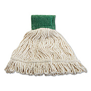Rubbermaid Commercial SCRUBBING WET MOP, COTTON/SYNTHETIC BLEND, 19" X 6", WHITE (2036125)