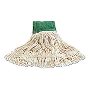Rubbermaid Commercial SCRUBBING WET MOP, COTTON/SYNTHETIC BLEND, 15.75" X 6", WHITE (2036128)