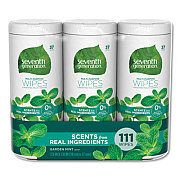 Seventh Generation MULTI PURPOSE WIPES, 7 X 7 1/2, GARDEN MINT, 37 WIPES/CONTAINER, 3 CONTAINER/PK (44689PK)