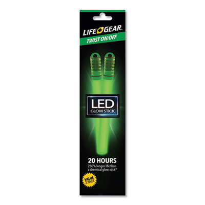 Life+Gear LED REUSABLE GLOW STICK, 3 AG13 BATTERIES (INCLUDED), ASSORTED (LG1160222SA3)