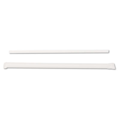 Dixie Jumbo Straws, 7.75", Plastic, Translucent, 500/Box (JW74)