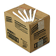 Dixie Plastic Cutlery, Mediumweight Knife, White, 1,000/Carton (PKM21)