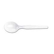 Dixie Plastic Cutlery, Heavy Mediumweight Soup Spoon, 100/Box (SM207)
