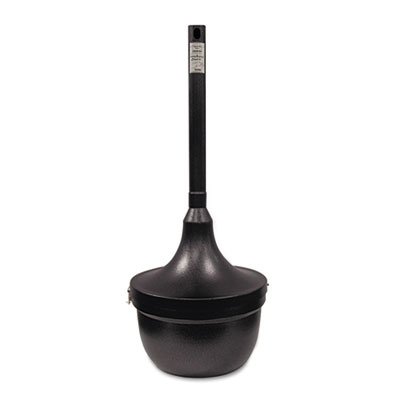 Ex-Cell Smokers' Oasis Receptacle, Round, Steel, 4.5 gal, Charcoal (SRS1HCCL)