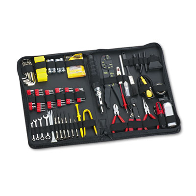 Fellowes 100-Piece Computer Tool Kit in Black Vinyl Zipper Case (49107)