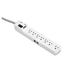 Fellowes Advanced Computer Series Surge Protector, 7 Outlets, 6 Ft Cord, 1000 Joules (99014)