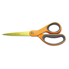 Fiskars PREMIER CLASSIC SCISSORS, 8" LONG, ORANGE STRAIGHT HANDLE (01004244J)