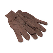 Boardwalk Jersey Knit Wrist Clute Gloves, One Size Fits Most, Brown, 12 Pairs (BWK9)