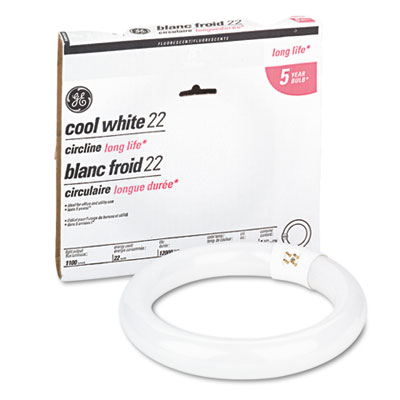 T9 Circline Garage and Basement Fluorescent Bulb, FC8T9/CW, 22 W, Cool White (33774)
