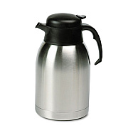 Hormel Stainless Steel Lined Vacuum Carafe, 1.9L, Satin Finish/Black Trim (SVC190)