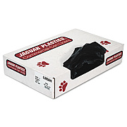Jaguar Plastics INDUSTRIAL STRENGTH LOW-DENSITY COMMERCIAL CAN LINERS, 60 GAL, 0.7 MIL, 38" X 58", BLACK, 100/CARTON (JAGL3858H)