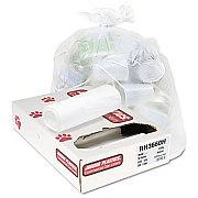 Jaguar Plastics INDUSTRIAL STRENGTH COMMERCIAL CORELESS ROLL CAN LINERS, 55 GAL, 13 MICRONS, 36" X 60", NATURAL, 200/CARTON (JAGRH3660H)