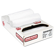 Jaguar Plastics INDUSTRIAL STRENGTH COMMERCIAL CORELESS ROLL CAN LINERS, 45 GAL, 13 MICRONS, 40" X 48", NATURAL, 250/CARTON (JAGRH4048H)
