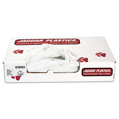 Jaguar Plastics W3858X Linear Low Density Industrial Can Liners