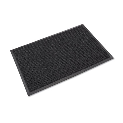 Crown Super-Soaker Wiper/Scraper Mat with Gripper Bottom, Rectangular, Charcoal Gray Loop Pile Surface, 36" x 10 ft (SSR310CH)