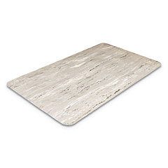 Crown Cushion-Step Marbleized Rubber Mat, Rectangular, Gray Smooth Surface, 36" x 72" (CU3672GY)