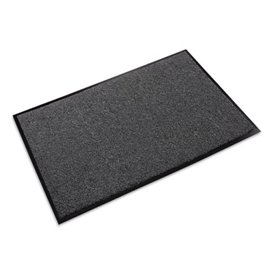 Crown Rely-On Olefin Indoor Wiper Mat, Rectangular, Charcoal Gray Cut Pile Surface, 36" x 48" (GS0034CH)