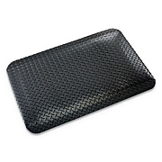 Crown Industrial Deck Plate Anti-Fatigue Mat, Rectangular, Black Raised Diamond Surface, 24" x 36" (CD0023DB)