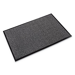 Crown Walk-A-Way Indoor Wiper Mat, Olefin, 48 x 72, Gray (WA0046GY)