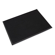 Crown Mat-A-Dor Entrance Scraper Mat, Black Fingertip Textured Rubber Surface, 24" x 32" (MASR42BK)