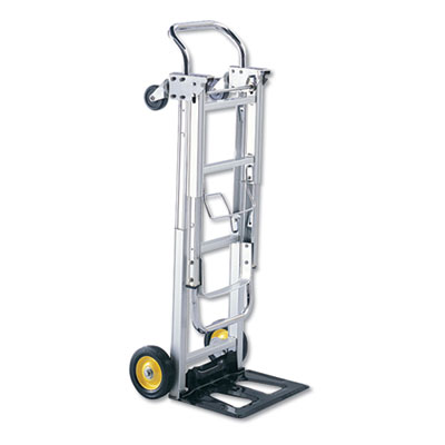 Safco HideAway Convertible Truck, 250 lb to 400 lb Capacity, 15.5 x 43 x 36, Aluminum (4050)