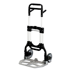 Safco Stow-Away Heavy-Duty Hand Truck, 500 lb Capacity, 23 x 24 x 50, Aluminum (4055NC)