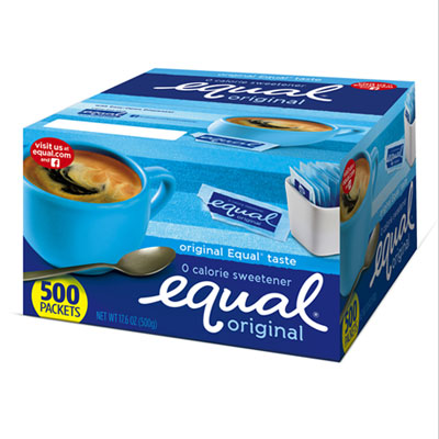 Equal Zero Calorie Sweetener, 0.04 oz Packet, 500/Box (20008699)