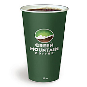 Green Mountain Coffee Paper Hot Cups, 16 oz, Green Mountain Design, 1,000/Carton (93768)