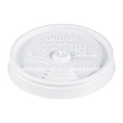 Dart Sip Thru Lids, Fits 6 oz to 10 oz Cups, White, 100/Pack, 10 Packs/Carton (8UL)