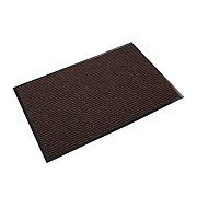 Crown Needle-Rib Wiper/Scraper Mat, Rectangular, Brown Ribbed Surface, 36" x 60" (NR0035BR)
