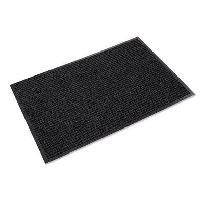 Crown Needle-Rib Wiper/Scraper Mat, Rectangular, Charcoal Gray Ribbed Surface, 36" x 60" (NR0035CH)