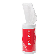 Universal Dry Erase Cleaning Wet Wipes, 5 x 10, 50/Pack (UNV43660)