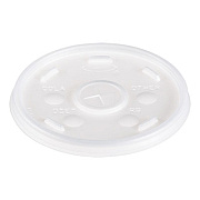 Dart Plastic Lids, Straw-Slot Lid, Fits 12 oz to 24 oz Hot/Cold Foam Cups, Translucent, 100/Pack, 10 Packs/Carton (16SL)