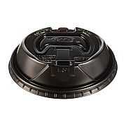 Dart Optima Reclosable Lids for Hot Paper Cups, Fits 10 oz to 24 oz Hot Cups, Plastic, Black, 1,000/Carton (OPT316B)