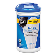 Sani Professional Hands Instant Sanitizing Wipes, 7.5 x 5, 300/Canister (P92084EA)