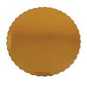 SCT Gold Cake Circles, Double Wall Construction, 14" Diameter, Gold, Paper, 50/Carton (1630)