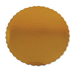 SCT Gold Cake Circles, Double Wall Construction, 14" Diameter, Gold, Paper, 50/Carton (1630)